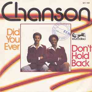 Chanson - Don't Hold Back / Did You Ever