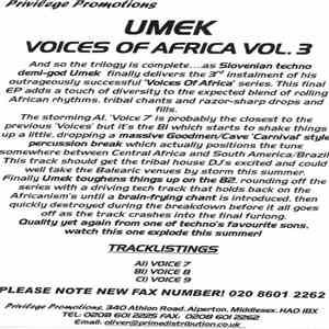 Umek - Voices Of Africa Vol. 3