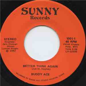 Buddy Ace - Better Think Again