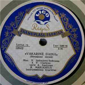R. Marijošius - Vakarinė Daina = Вечерняя Песня / Polka = Полька