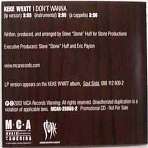 Keke Wyatt - I Don't Wanna