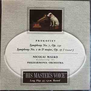 Prokofiev, Nicolai Malko, Philharmonia Orchestra - Symphony No. 7, Op. 131 / Symphony No. 1 In D Major, Op. 25 'Classical'