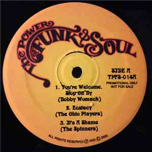 Bobby Womack / Ohio Players / Spinners / The Isley Brothers / Teddy Pendergrass - You're Welcome, Stop On By / Ecstasy / It's A Shame / Coolin' Me Out (Parts 1 & 2) / When Somebody Loves You Back