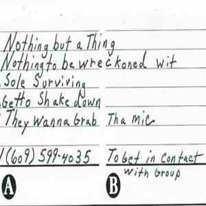 Sole Survivors - Nothing But A Thing (Demo)
