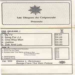 Blaine L. Reininger - Songs From The Rain Palace