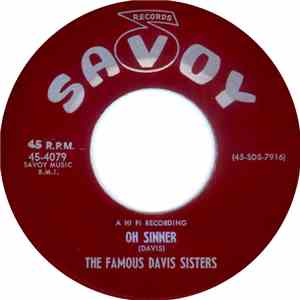 The Famous Davis Sisters - Oh Sinner / More Than All