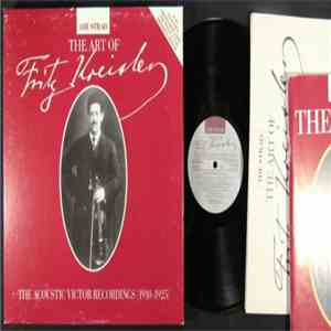 Fritz Kreisler - The Art of Fritz Kreisler ,The Acoustic Victor Recordings (1910-1925)