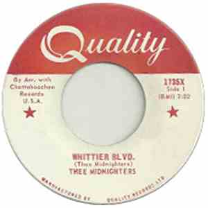 Thee Midnighters - Whittier Blvd. / Evil Love