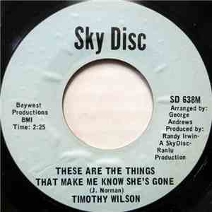 Timothy Wilson - These Are The Things That Make Me Know She's Gone / Ta Ta (Instrumental)