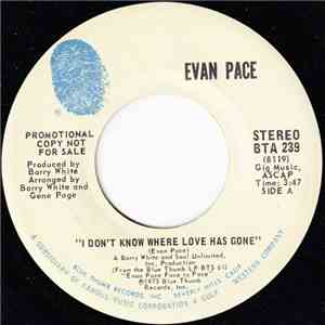 Evan Pace  - I Don't Know Where Love Has Gone / You Are All The Sunshine I Will Ever Need