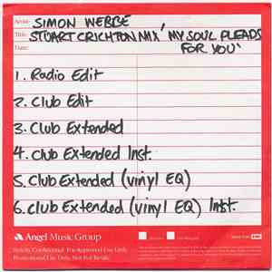 Simon Webbe - My Soul Pleads For You (Stuart Crichton Mix)