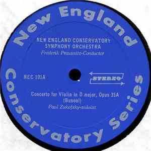 New England Conservatory Symphony Orchestra - Vol. 1