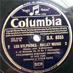 Philharmonic Symphony Orchestra Of New York Conducted By Efrem Kurtz - Les Sylphides - Ballet Music