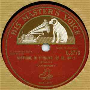 Chopin, Pouishnoff - Nocturne In B Major, Op. 32, No. 1