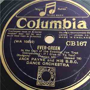 Jack Payne And His BBC Dance Orchestra - In The Cool Of The Evening / Dear! Dear!