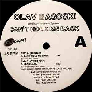 Olav Basoski - Can't Hold Me Back - Samplitude Volume 6 - Episode 1