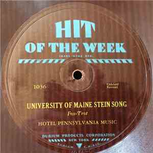 Hotel Pennsylvania Music - University Of Maine Stein Song