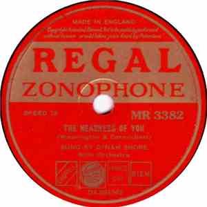 Dinah Shore - The Nearness Of You / Maybe