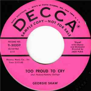 Georgie Shaw - Too Proud To Cry / At The Get Acquainted Dance