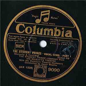 The Student Prince Company With His Majesty's Theatre Orchestra Conducted By Oscar Bradley  - The Student Prince