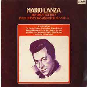 Mario Lanza - His Greatest Hits From Operettas And Musicals Vol.1