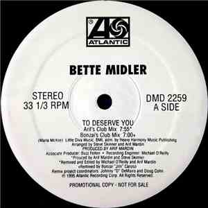 Bette Midler - To Deserve You