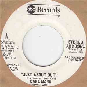 Carl Mann - Just About Out / Neon Lights