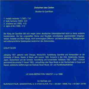 OLSON - Zwischen Den Zeilen - Musiken Für Querflöten