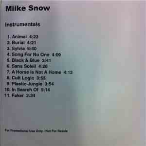 Miike Snow - Miike Snow Instrumentals