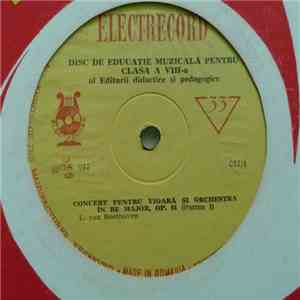 Unknown Artist - Disc De Educație Muzicală Pentru Clasa A VIII-a