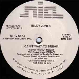 Billy Jones - I Can't Wait To Break