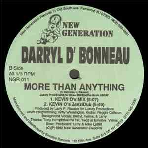 Darryl D'Bonneau - More Than Anything