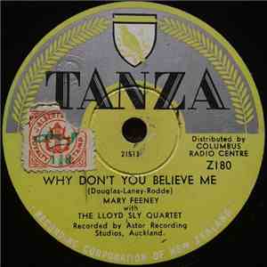 Mary Feeney With The Lloyd Sly Quartette - Why Don't You Believe Me / The Song From Moulin Rouge
