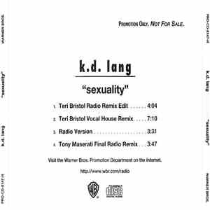 k.d. lang - Sexuality