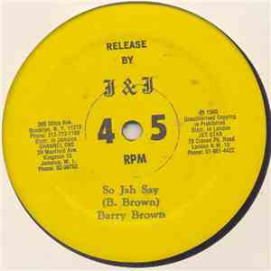 Barry Brown - Stand Firm / So Jah Say