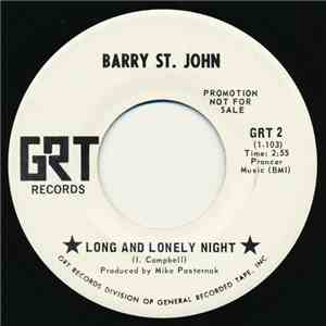 Barry St. John - Long And Lonely Night / Cry Like A Baby