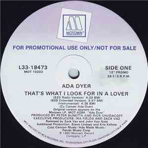 Ada Dyer - That's What I Look For In A Lover