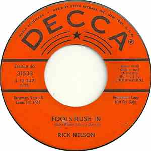Rick Nelson - Fools Rush In / Down Home