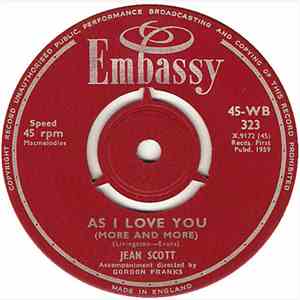 Jean Scott  - As I Love You (More And More) / My Happiness