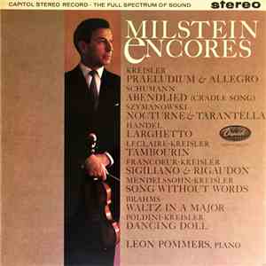 Nathan Milstein, Leon Pommers - Milstein Encores