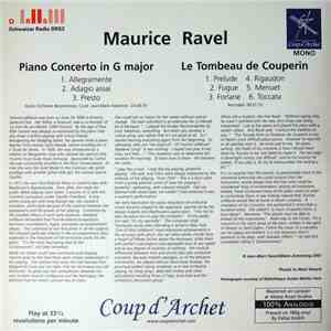 Ravel, Radio-Orchester Beromünster, Jean-Marie Auberson - Piano Concerto in G major, Le Tombeau de Couperin
