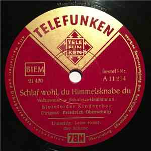 Der Bielefelder Kinderchor ,Bielefelder Kinderchor Friedrich Oberschelp - Schlaf wohl,du Himmelsknabe du / Leise rieselt der Schnee
