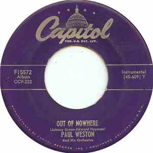 Paul Weston And His Orchestra - Out Of Nowhere
