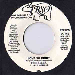 Bee Gees - Love So Right