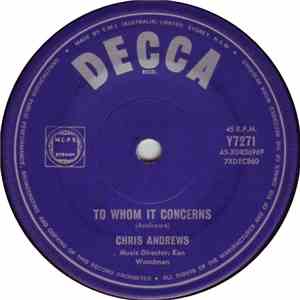 Chris Andrews - To Whom It Concerns