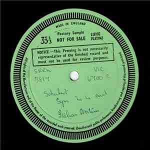 Schubert, The Orchestra Of Naples, Denis Vaughan - Symphony No. 4 In C Minor / Italian Overture In C And D