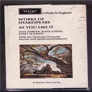 William Shakespeare, The Marlowe Dramatic Society And Professional Players, Max Adrian, John Stride, Janet Suzman - As You Like It