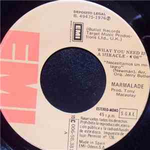 Marmalade - What You Need Is A Miracle / Rusty Hands Of Time