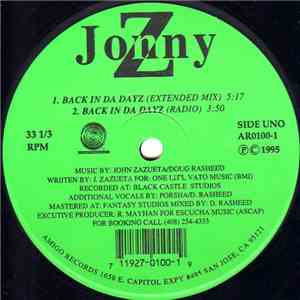 Jonny Z - Back In Da Dayz / Cruizin