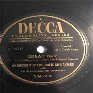 Dick Haymes And Andrews Sisters With Vic Schoen And His Orchestra - Smile, Smile, Smile! / Great Day